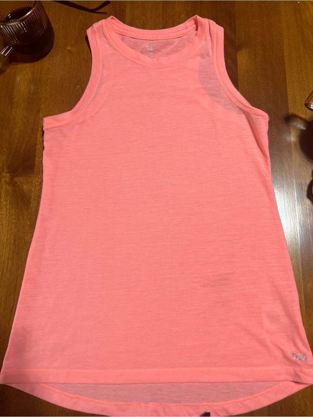 dSG cotton tank tops xsmall women’s coral